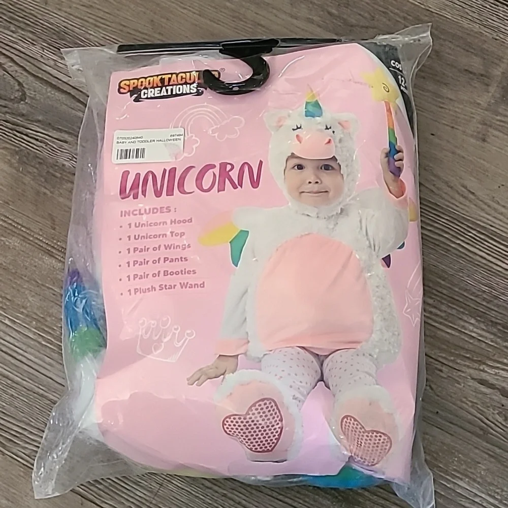 Rainbow Unicorn Costume Size 12-18 Months